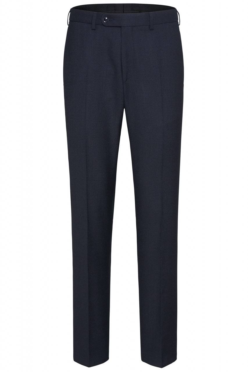 Digel Pantalone blu a quadretti digel in pura lana Saldi Di Fabbrica