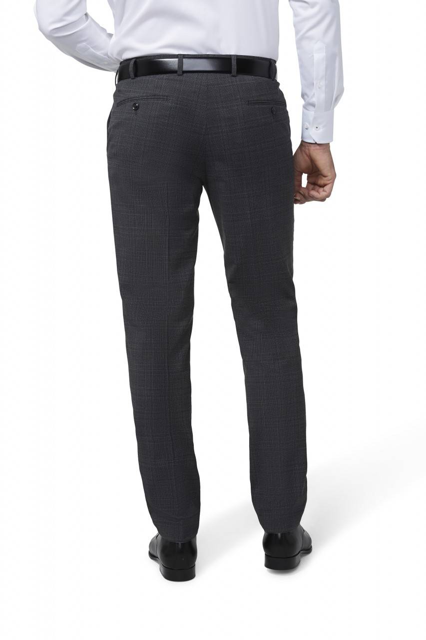 Digel Pantalone digel grigio fantasia principe di galles drop sei modern fit In Saldo