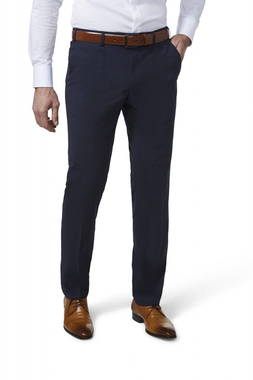 Digel Pantalone digel blu fantasia principe di galles drop sei modern fit
