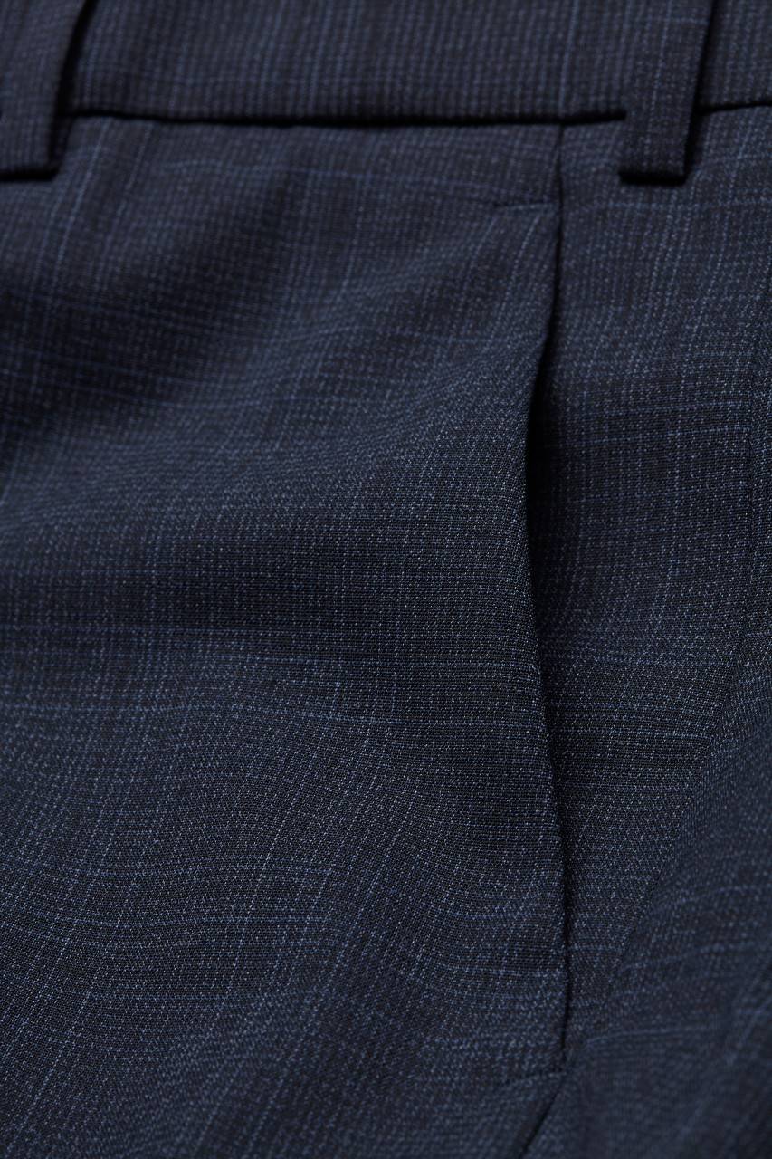 Digel Pantalone digel blu fantasia principe di galles drop sei modern fit Nuova