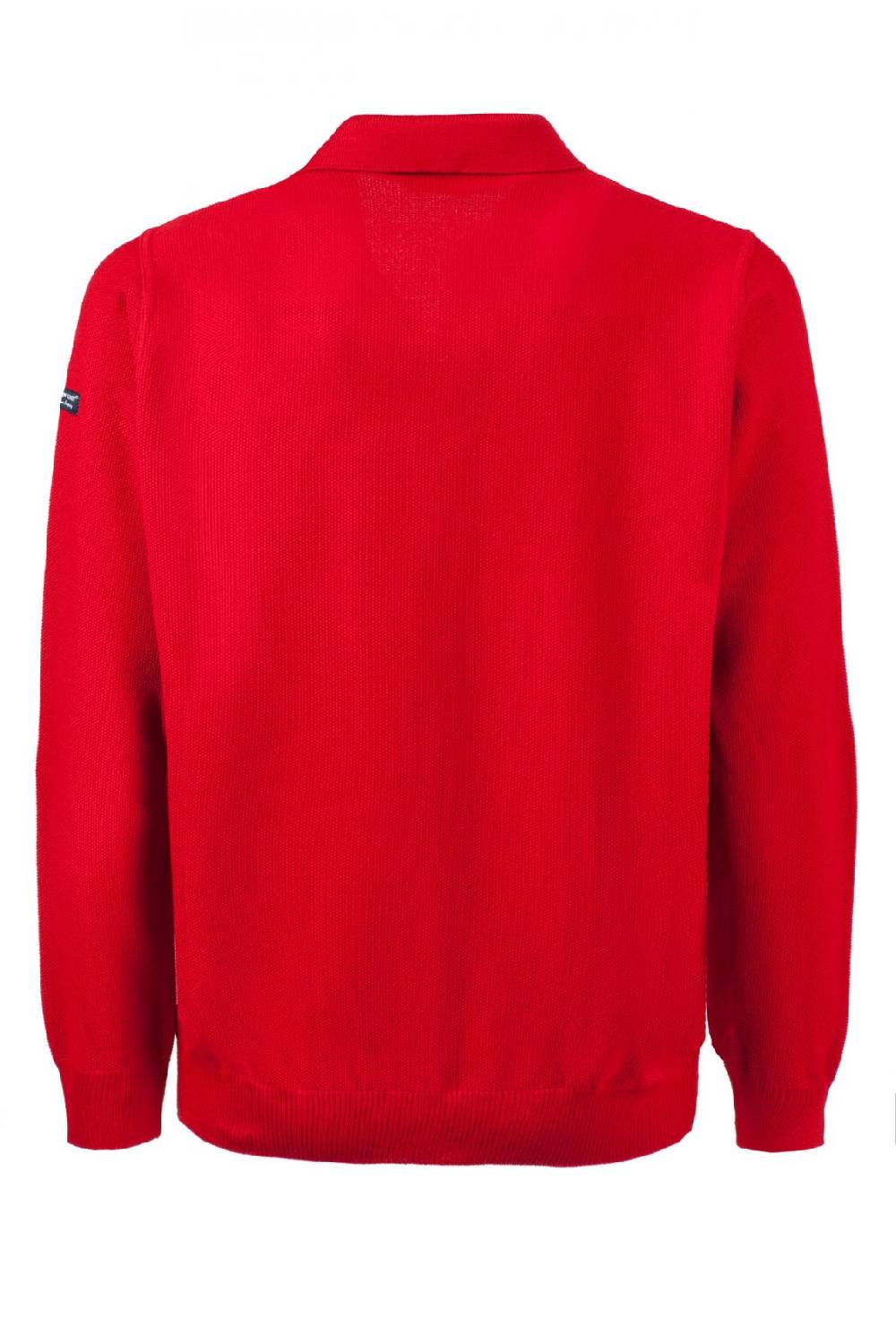 Green Coast Polo con zip green coast rossa modern fit made in italy Spedizione gratuita