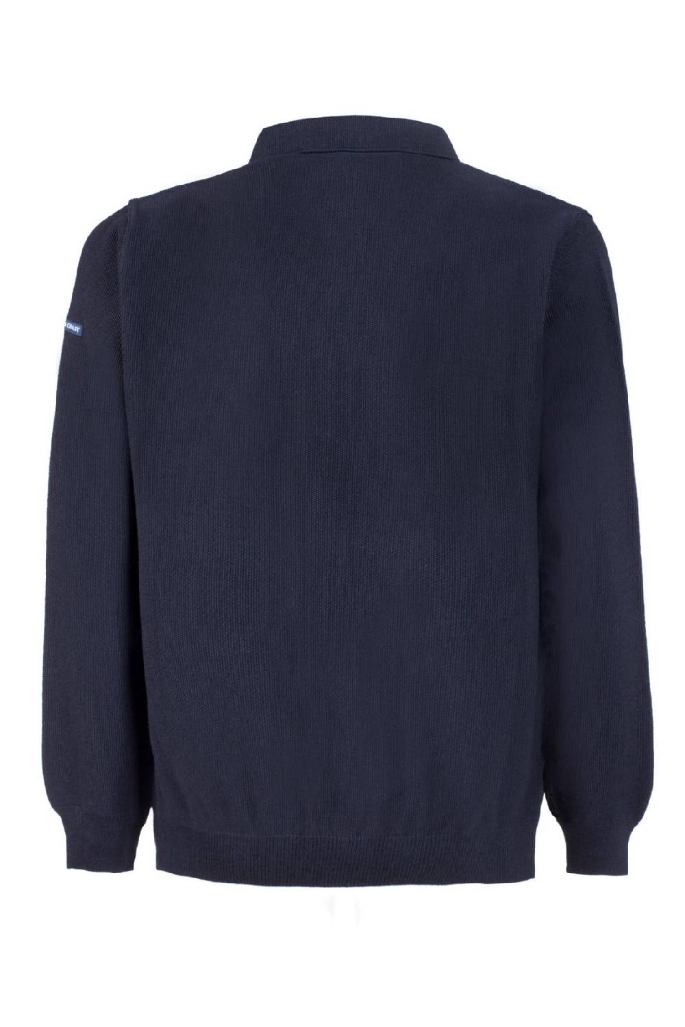 Green Coast Polo con zip green coast blu modern fit made in italy Sconto di tempo limitato