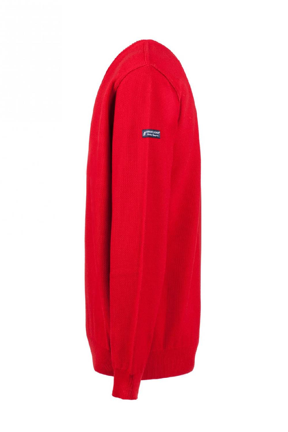 Green Coast Pullover rosso green coast modern fit made in italy Negozio online di fabbrica