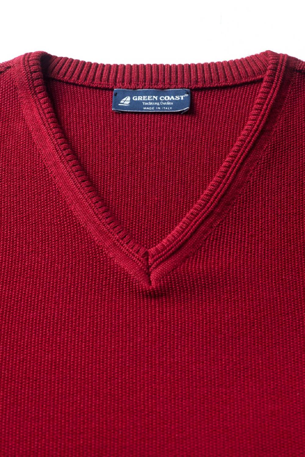 Green Coast Pullover bordò green coast modern fit made in italy Prezzo di fabbrica