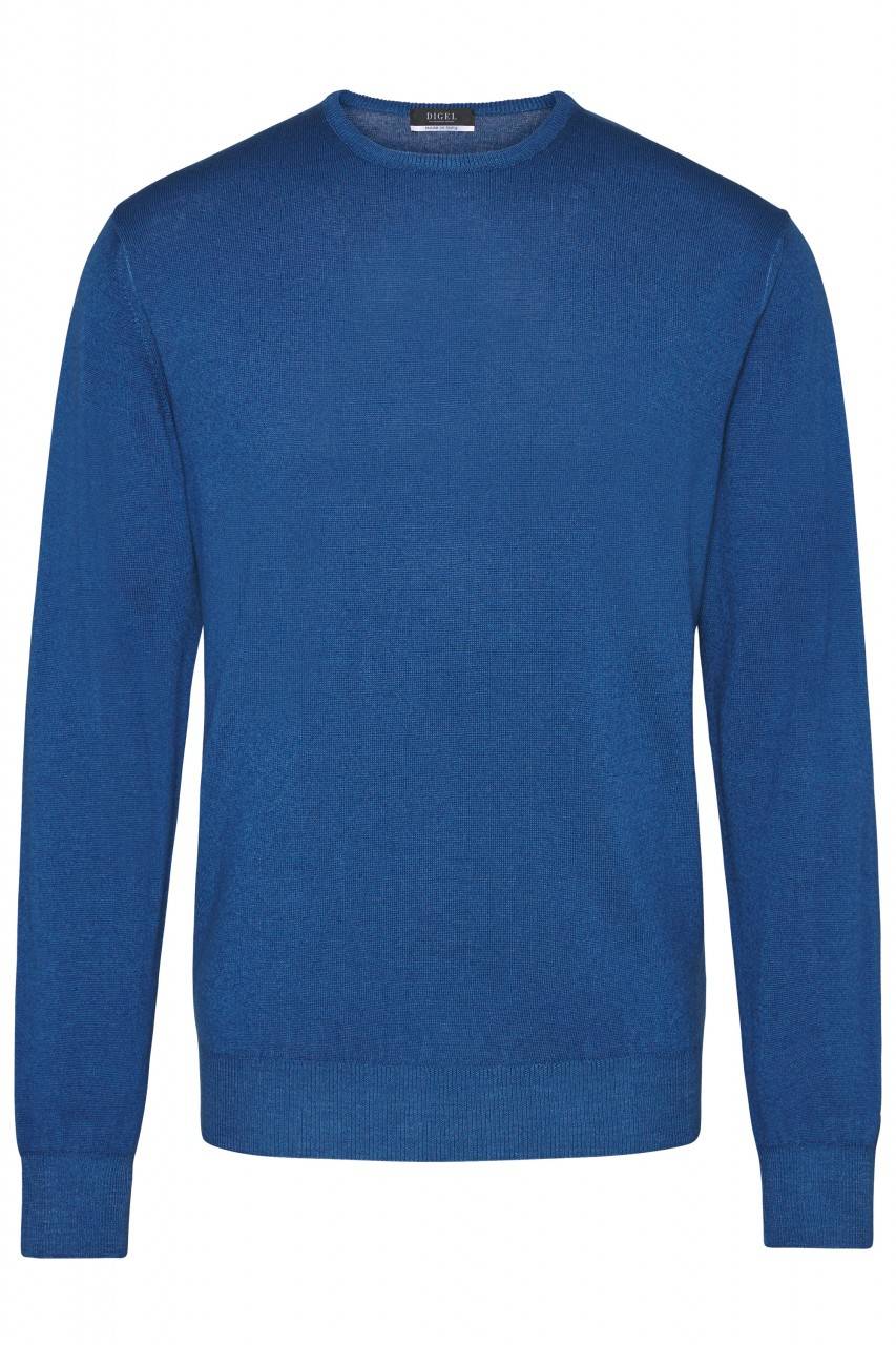 Digel Maglione giro collo digel lana merino modern fit Comprare a buon mercato