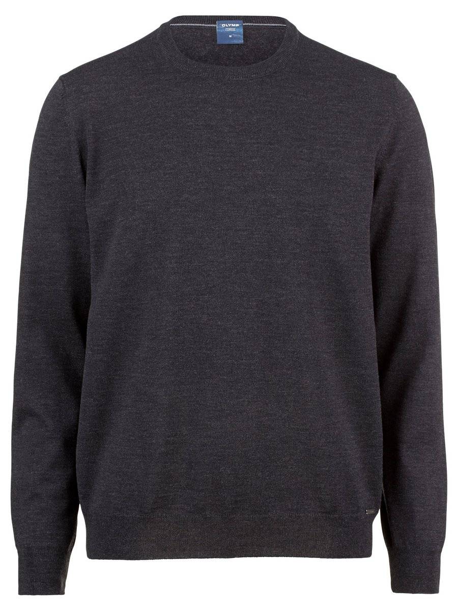 Olymp Maglione giro collo olymp in lana pettinata merino extra fine Flash Sale