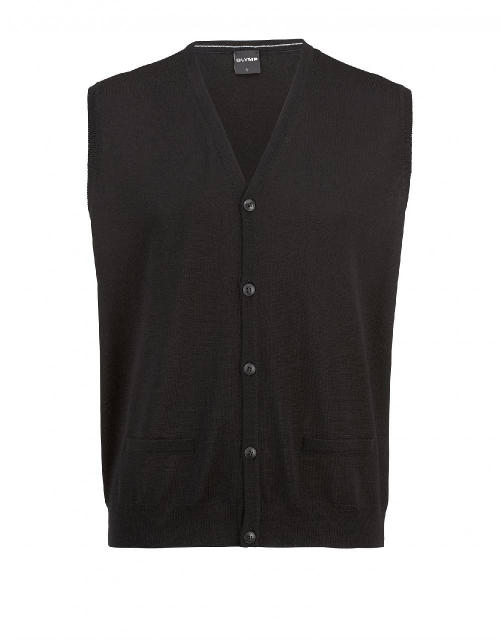 Olymp Gilet abbottonato con tasche olymp il lana merino pettinata Fornitura limitata