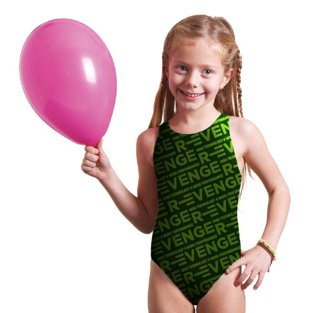 R Evenge Costume Classico Intero Revenge Nero Verde Acido Convenienza