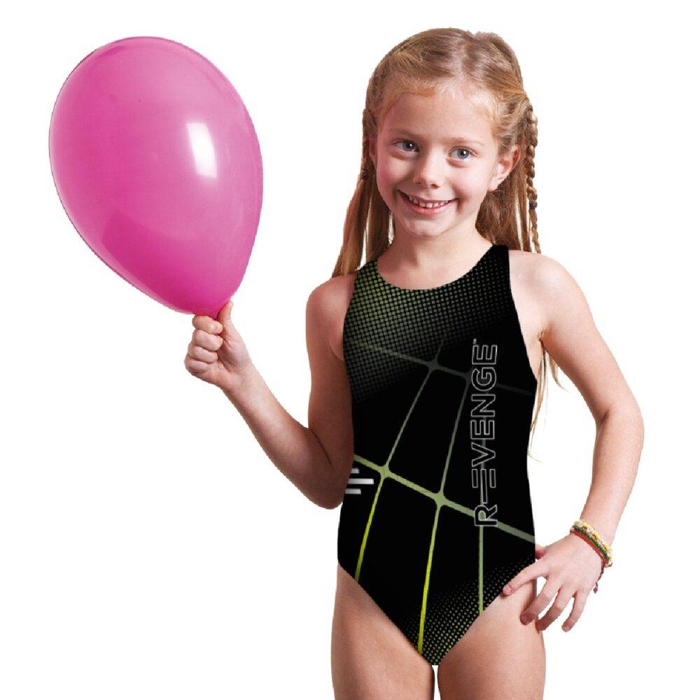 R Evenge Costume Classico Intero Spider Nero Verde Acido Presa