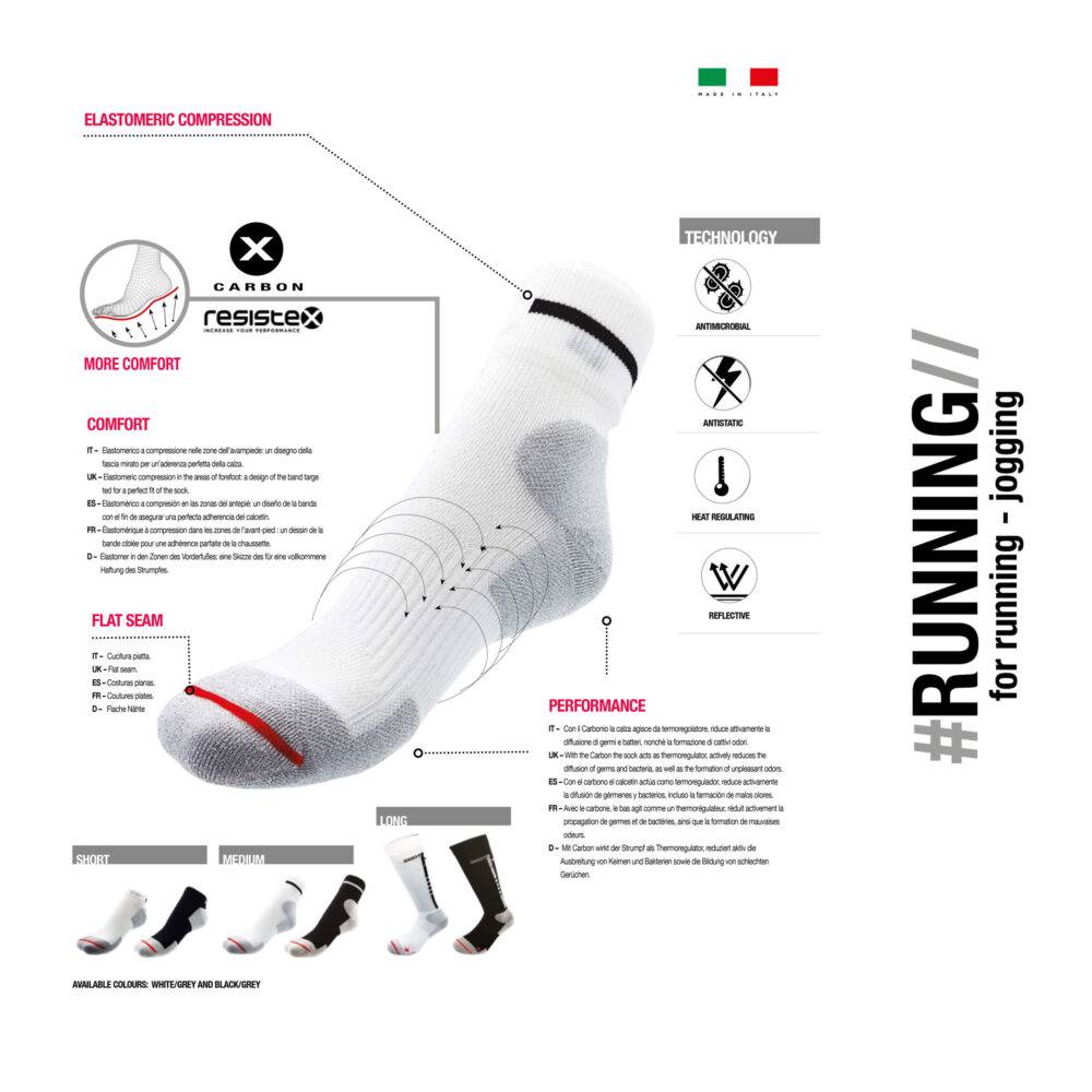 R Evenge Calza Running Lunga Nuova