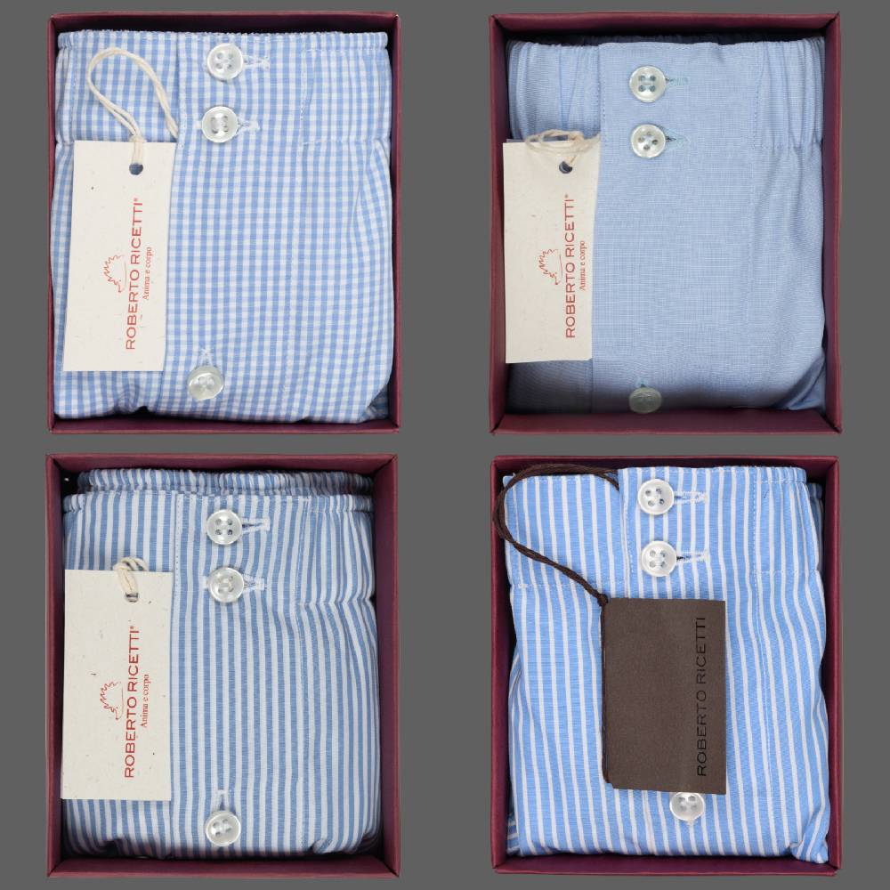 Roberto Ricetti SET "AZZURRO" - BOXER SUPPORT DB1 - SIZE 52 Novità