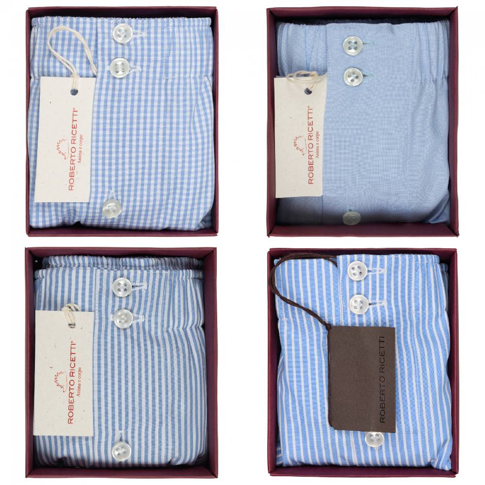 Roberto Ricetti SET "AZZURRO" - BOXER SUPPORT DB1 - SIZE 52 Novità