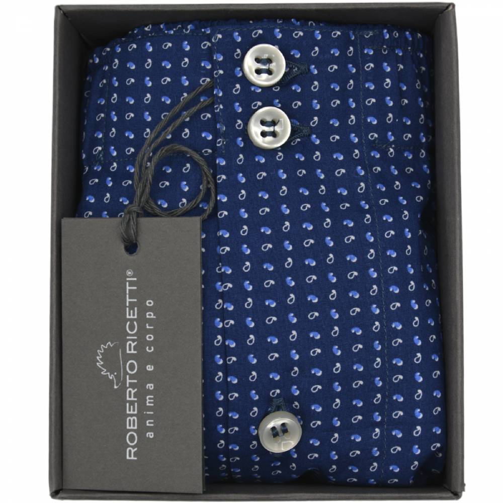Roberto Ricetti BOXER DB1 SUPPORT- STAMPA BLU Promozione Limitata