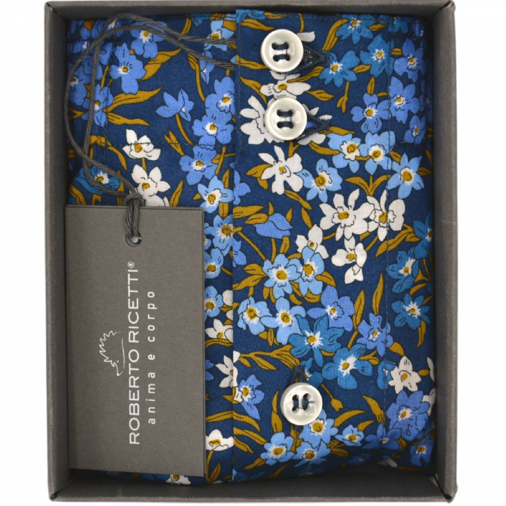 Roberto Ricetti BOXER DB1 SUPPORT - LIBERTY FIORI BIANCHI Sottocosto