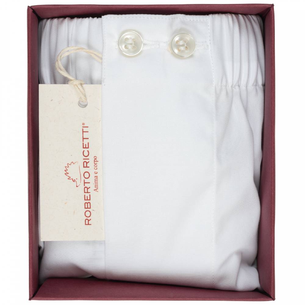 Roberto Ricetti BOXER UOMO CLASSIC - BASIC - CONTINUATIVO - BIANCO Economico