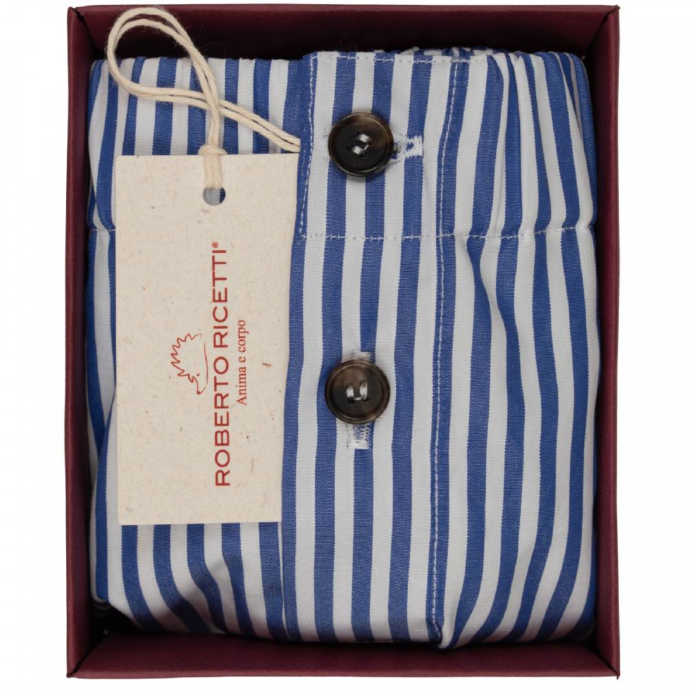 Roberto Ricetti BOXER COULOTTE DONNA - RIGA CLASSICA BLU Saldi