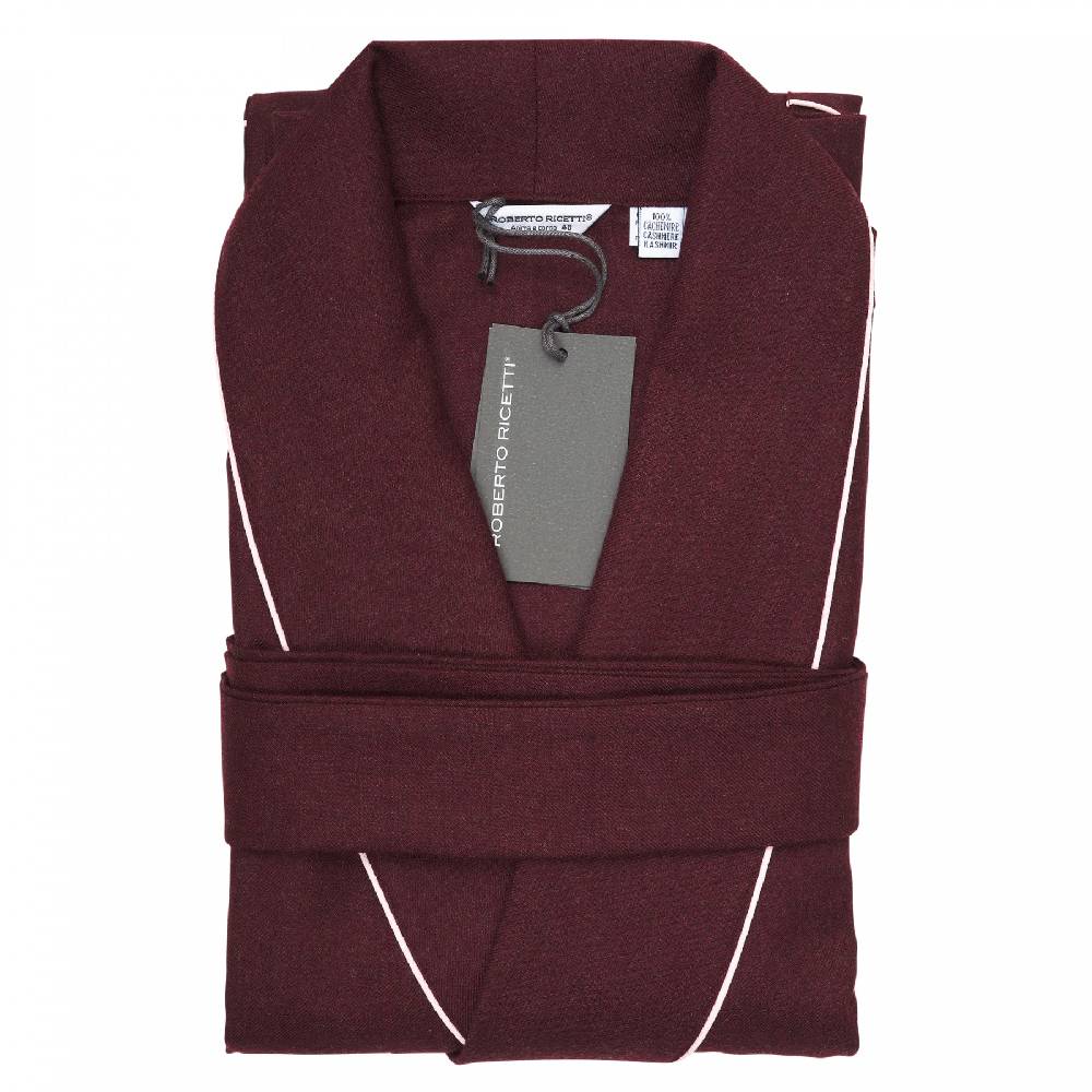 Roberto Ricetti VESTAGLIA DONNA - CASHMERE BORGOGNA Vendita Economica