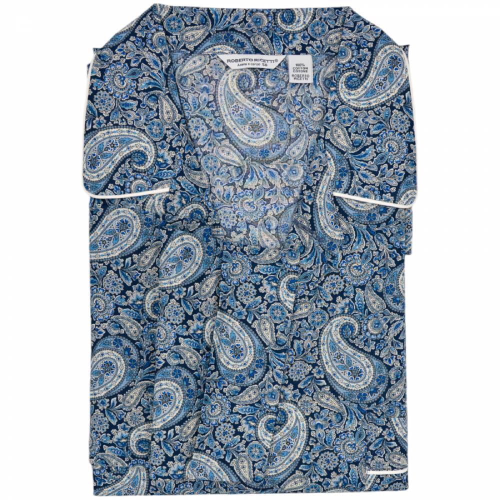 Roberto Ricetti PIGIAMA AME LUNGO - LIBERTY PAISLEY Vendite Flash