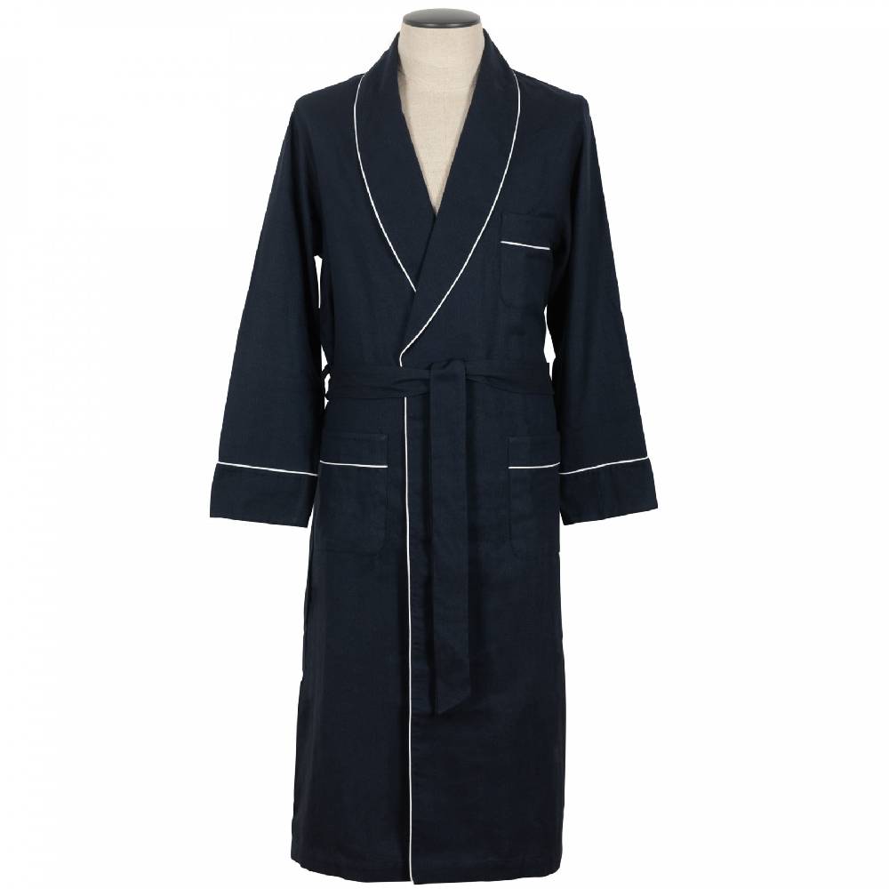 Roberto Ricetti VESTAGLIA UOMO LUNGA - BLU COTONE CALDO Offerta
