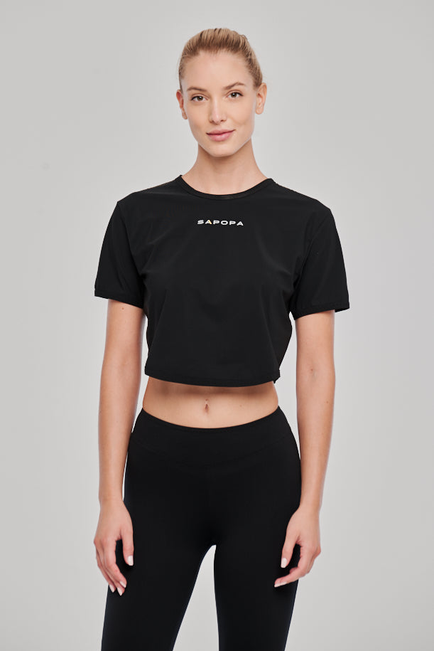 Sàpopa Sapopa Black T Shirt Offerta