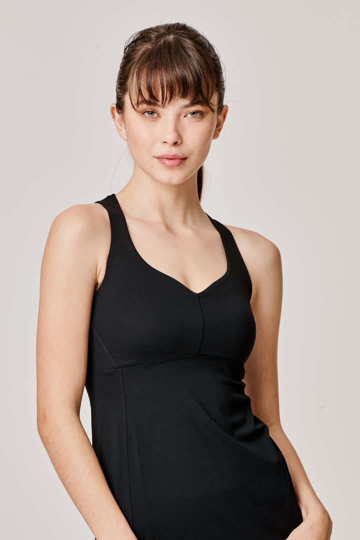 Sàpopa Pesca Black Tank Top Vendita Calda