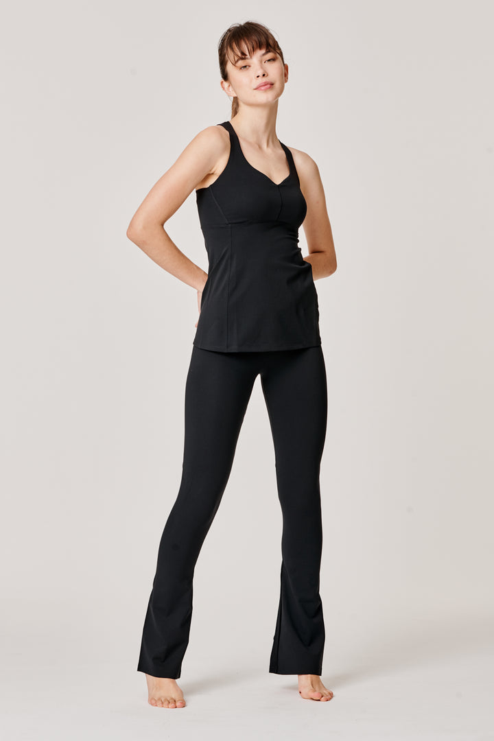 Sàpopa Pesca Black Tank Top Vendita Calda