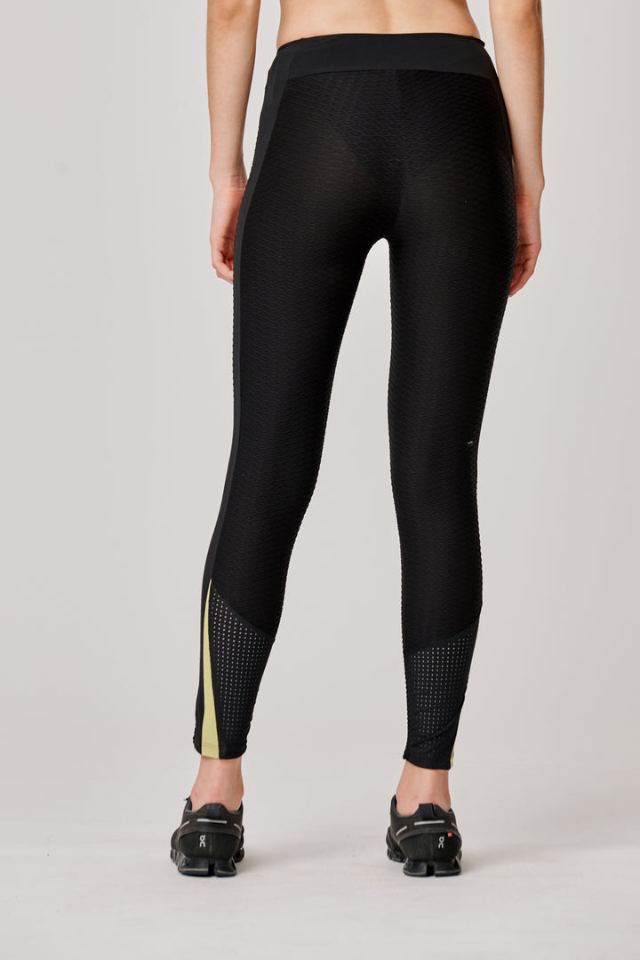 Sàpopa Lalla 3D Texture Yellow Leggings Spedizione Gratuita