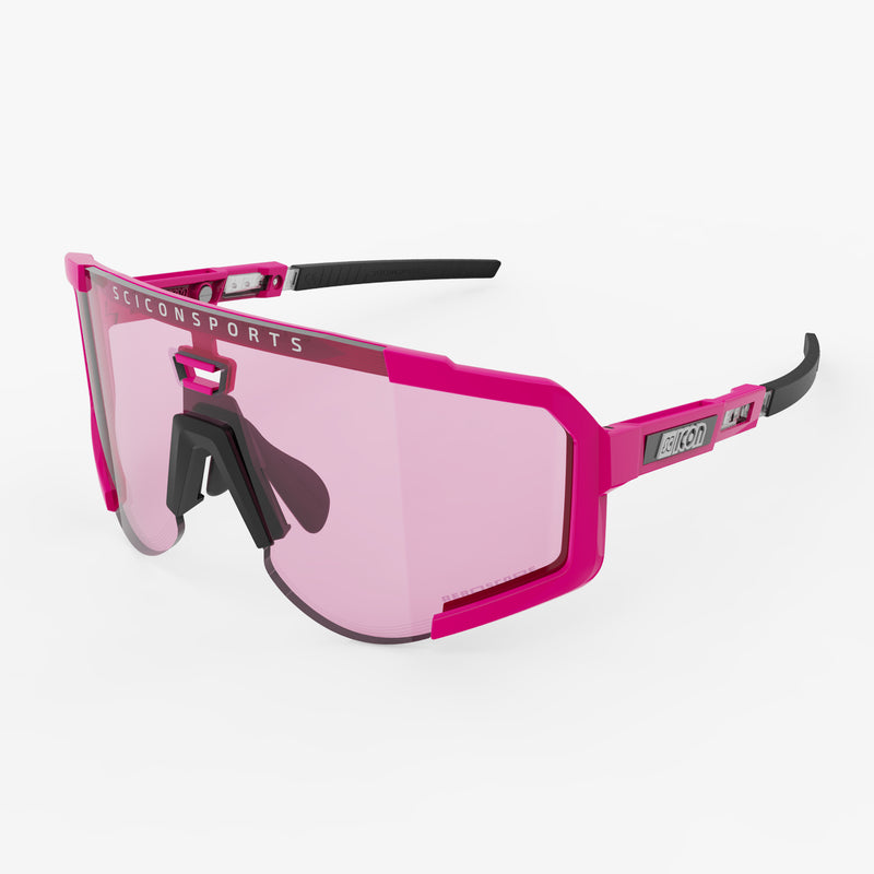 Scicon Occhiali Sportivi Aeroscope Rosa Fluo/Blu Presa