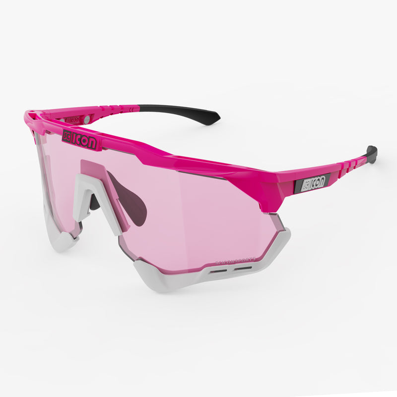 Scicon Aeroshade XL Occhiali Ciclismo Rosa Fluo/Blu Sconto