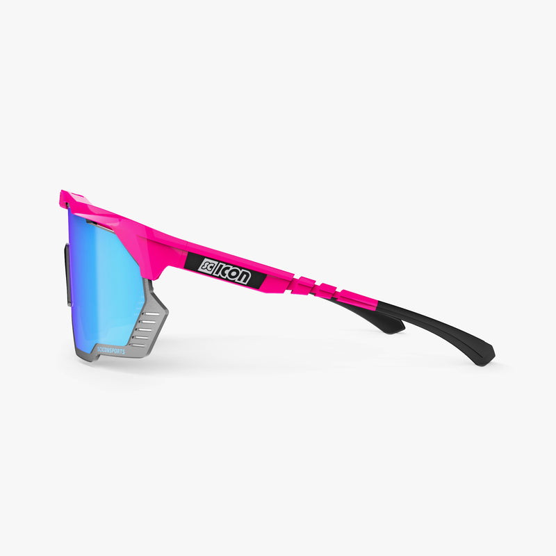 Scicon Aeroshade Kunken Occhiali Ciclismo Rosa Fluo/Blu Offerta