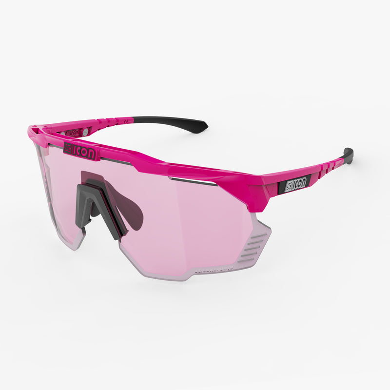 Scicon Aeroshade Kunken Occhiali Ciclismo Rosa Fluo/Blu Offerta