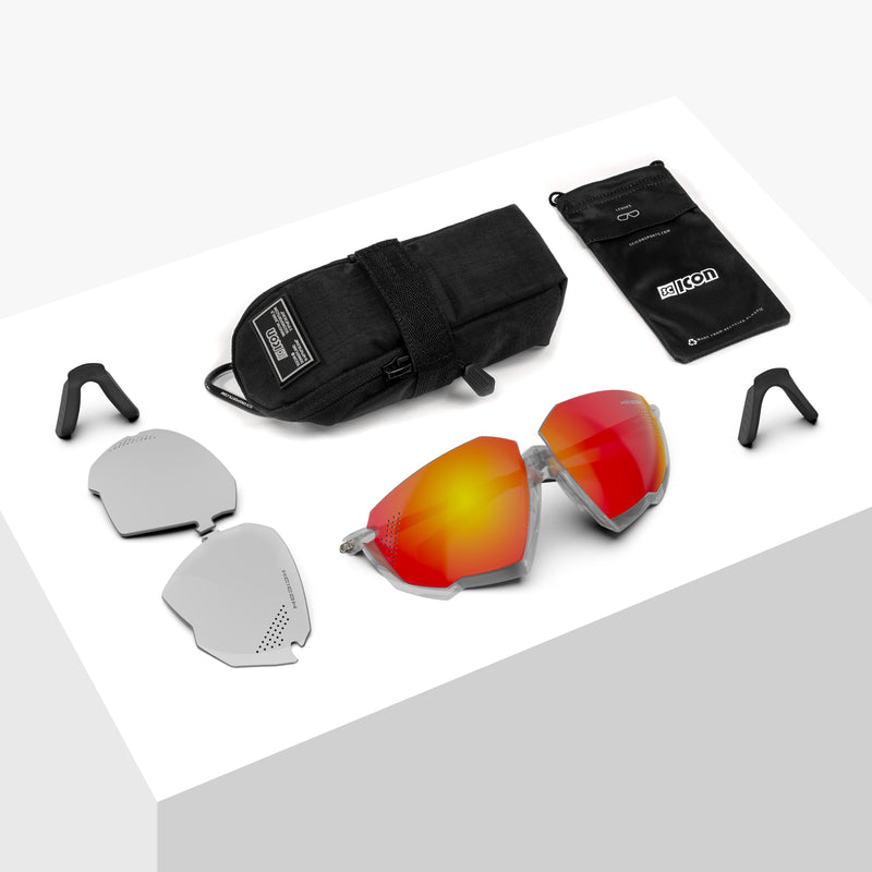 Scicon Aerojet Occhiali Ciclismo Cristallo/Rosso Offerte