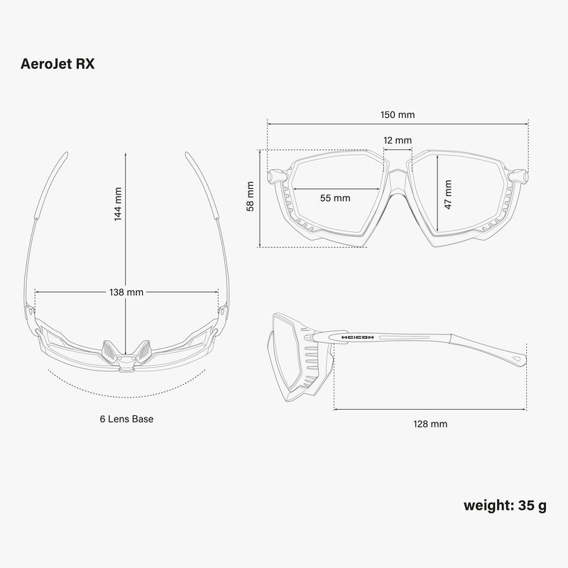 Scicon Aerojet Occhiale da vista per Ciclismo Bianco Vendita Calda