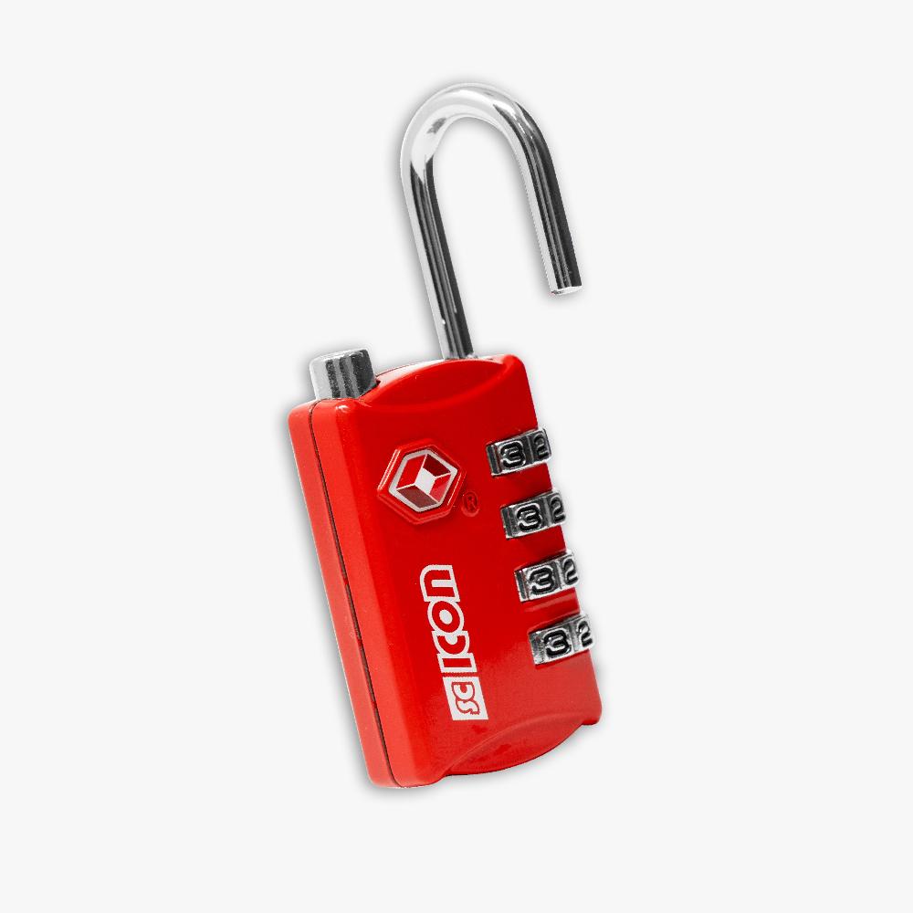 Scicon Lucchetto a combinazione Rosso Italia