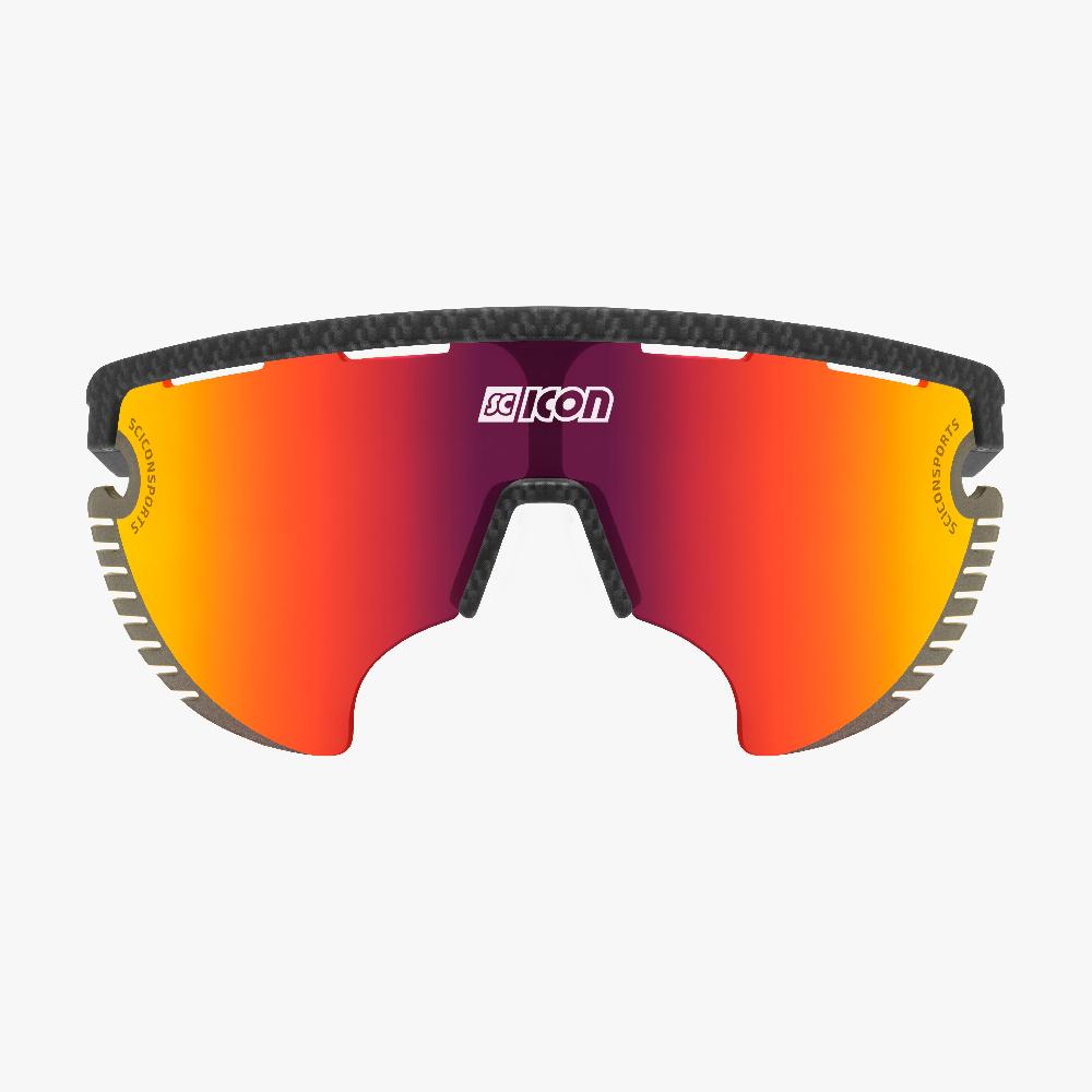 Scicon Occhiali Aerowing Lamon Carbon/Lente Rossa Specchiata Nuovo