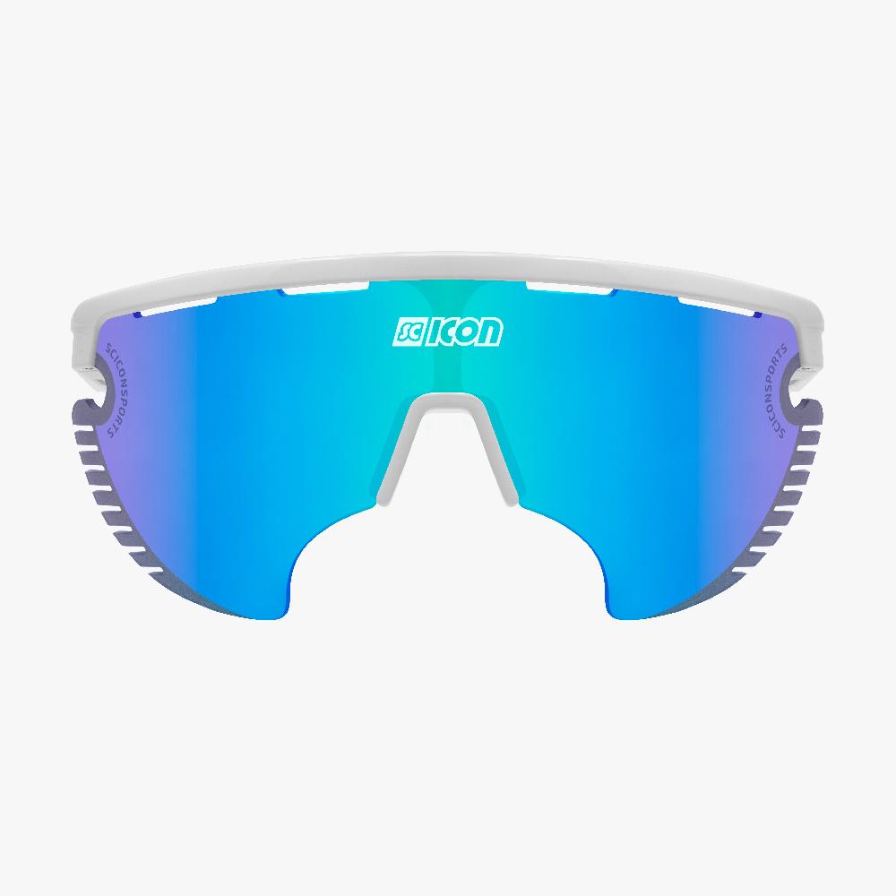 Scicon Occhiali Sportivi Aerowing Lamon Montatura Bianca/Lente Blu Qualità