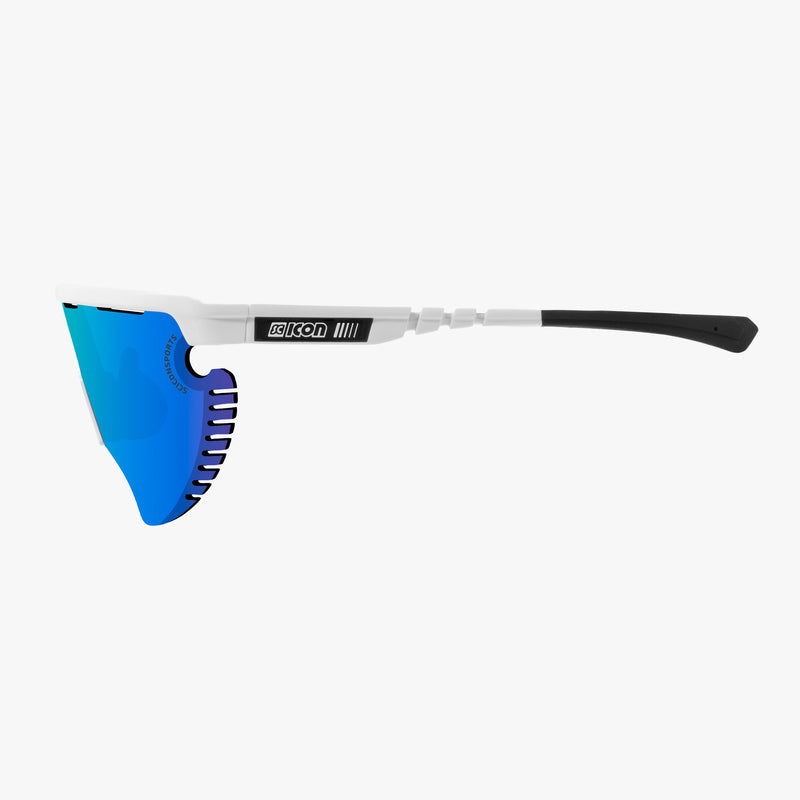 Scicon Occhiali Sportivi Aerowing Lamon Montatura Bianca/Lente Blu Qualità