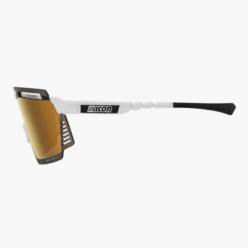 Scicon Aerowatt Occhiali Sportivi Bianco/Bronzo Pezzi Unici