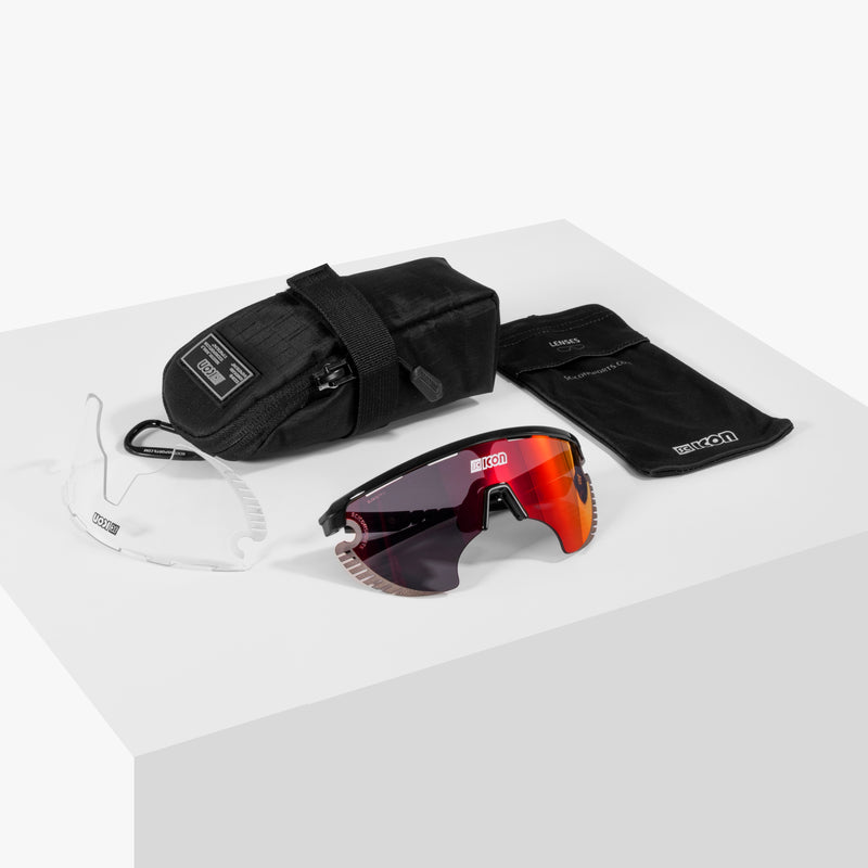 Scicon Occhiali Sportivi Aerowing Lamon Bianchi/Lente Rossa Specchiata Promozione Limitata