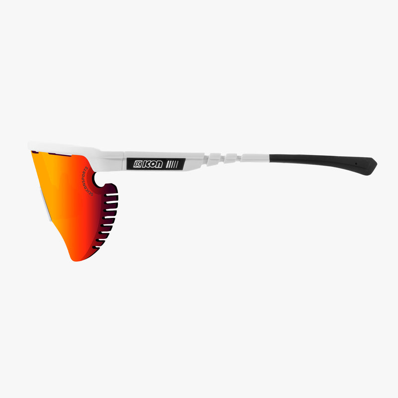 Scicon Occhiali Sportivi Aerowing Lamon Bianchi/Lente Rossa Specchiata Promozione Limitata