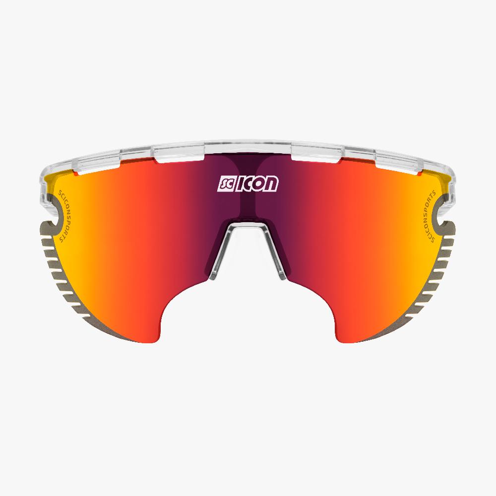 Scicon Occhiali Aerowing Lamon Cristallo/Lente Rossa Specchiata Fino Al -60%