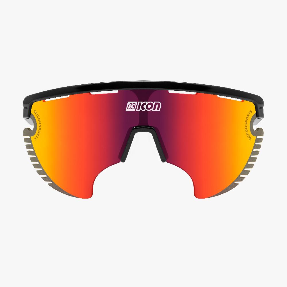 Scicon Occhiali Aerowing Lamon Montatura Nera/Lente Rossa Specchiata In Vendita