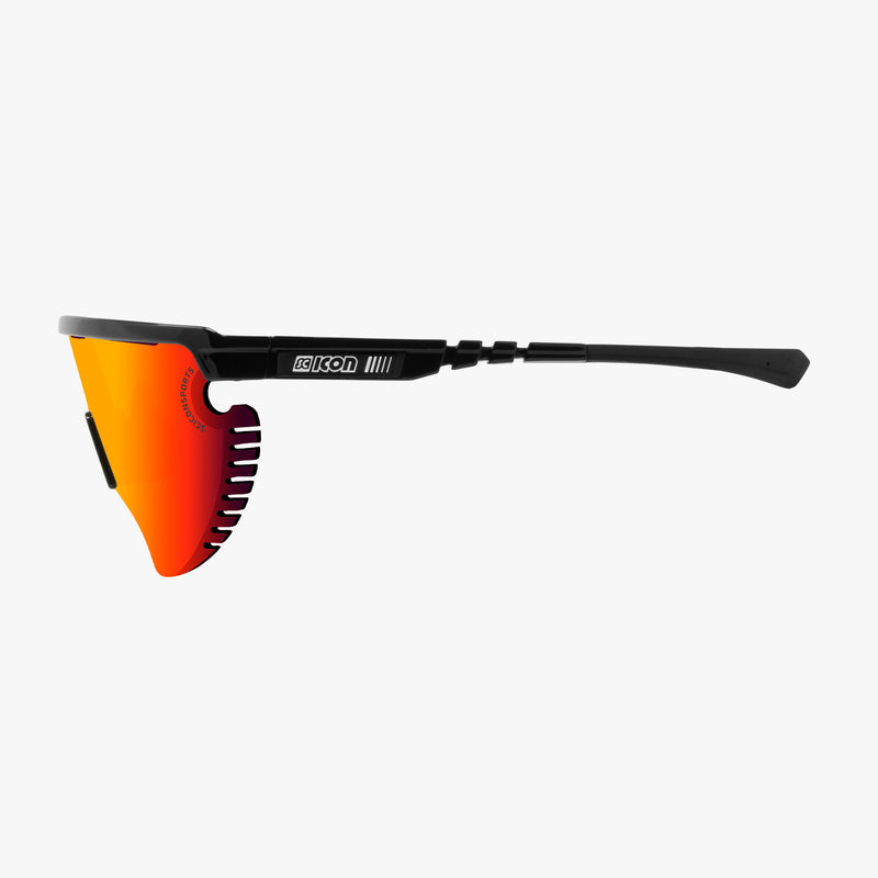 Scicon Occhiali Aerowing Lamon Montatura Nera/Lente Rossa Specchiata In Vendita