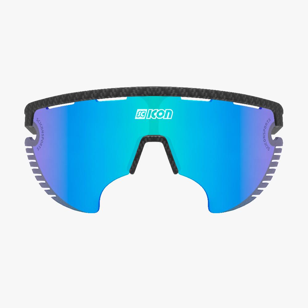 Scicon Occhiali Sportivi Aerowing Lamon Carbon/Lente Blu Specchiata Saldi Di Fabbrica