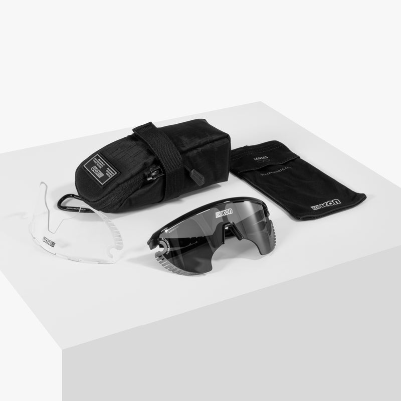 Scicon Occhiali Sportivi Aerowing Lamon Neri/Lente Argento Specchiata Vendite Flash