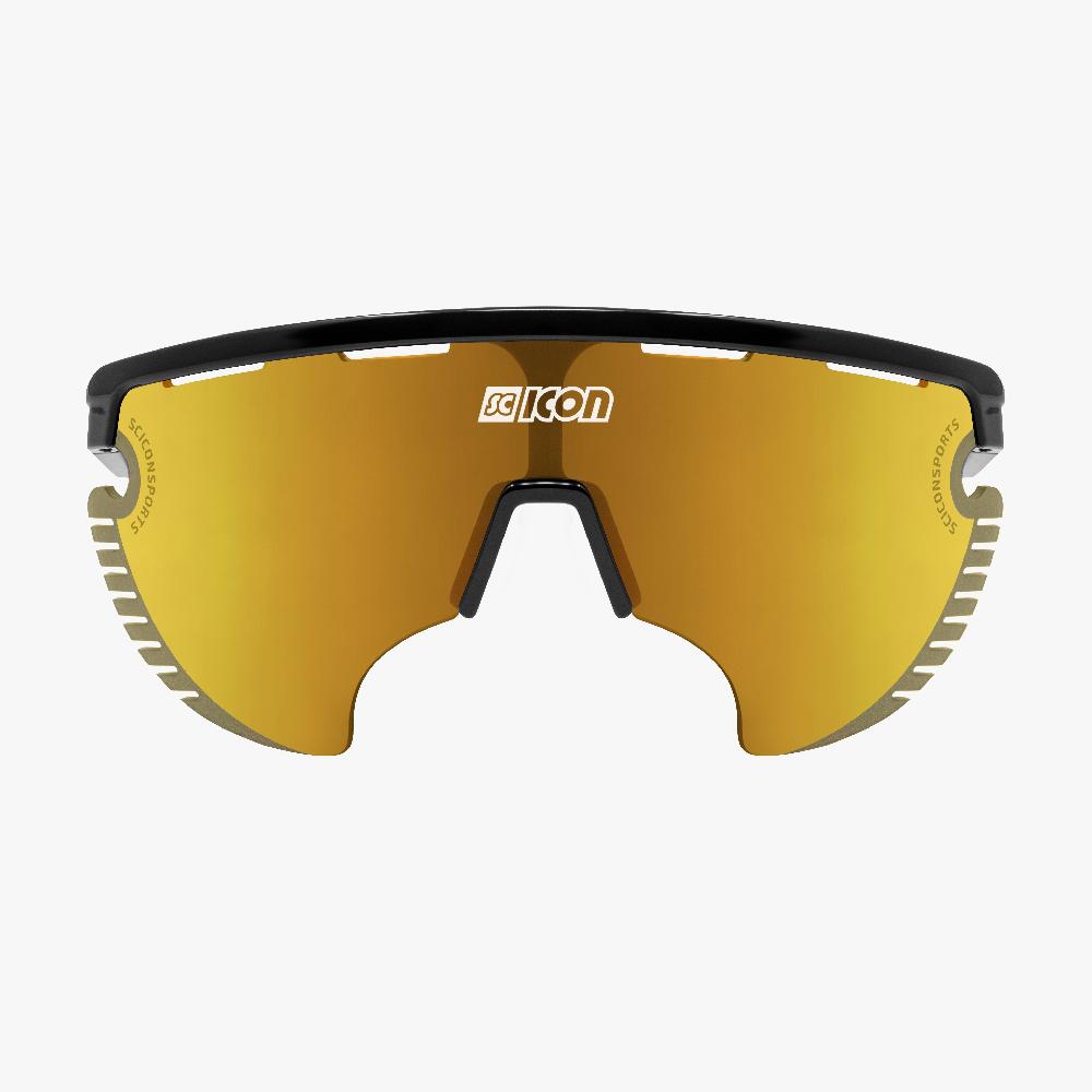 Scicon Occhiali Sportivi Aerowing Lamon Nera/Lente Bronzo Specchiata Italia