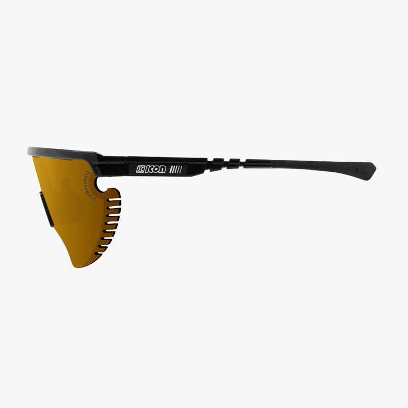 Scicon Occhiali Sportivi Aerowing Lamon Nera/Lente Bronzo Specchiata Italia