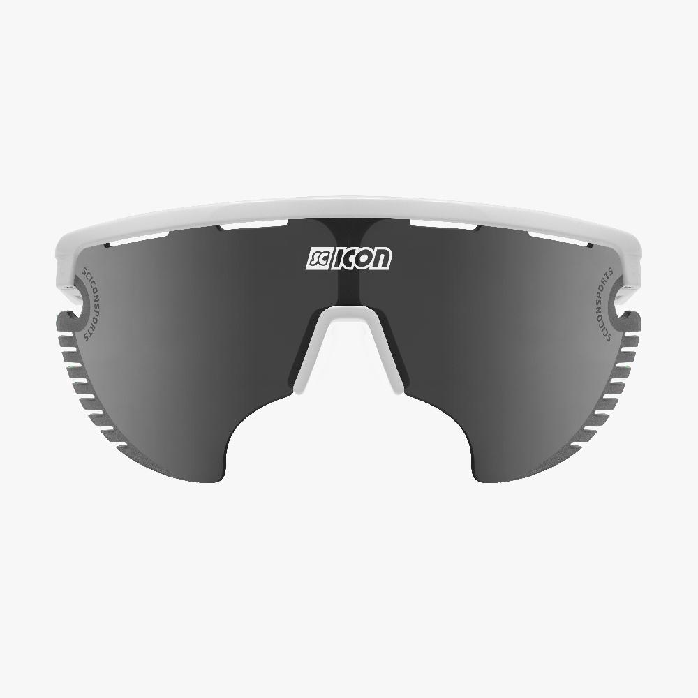 Scicon Occhiali Aerowing Lamon Bianchi/Lente Argento Specchiata Nuovo