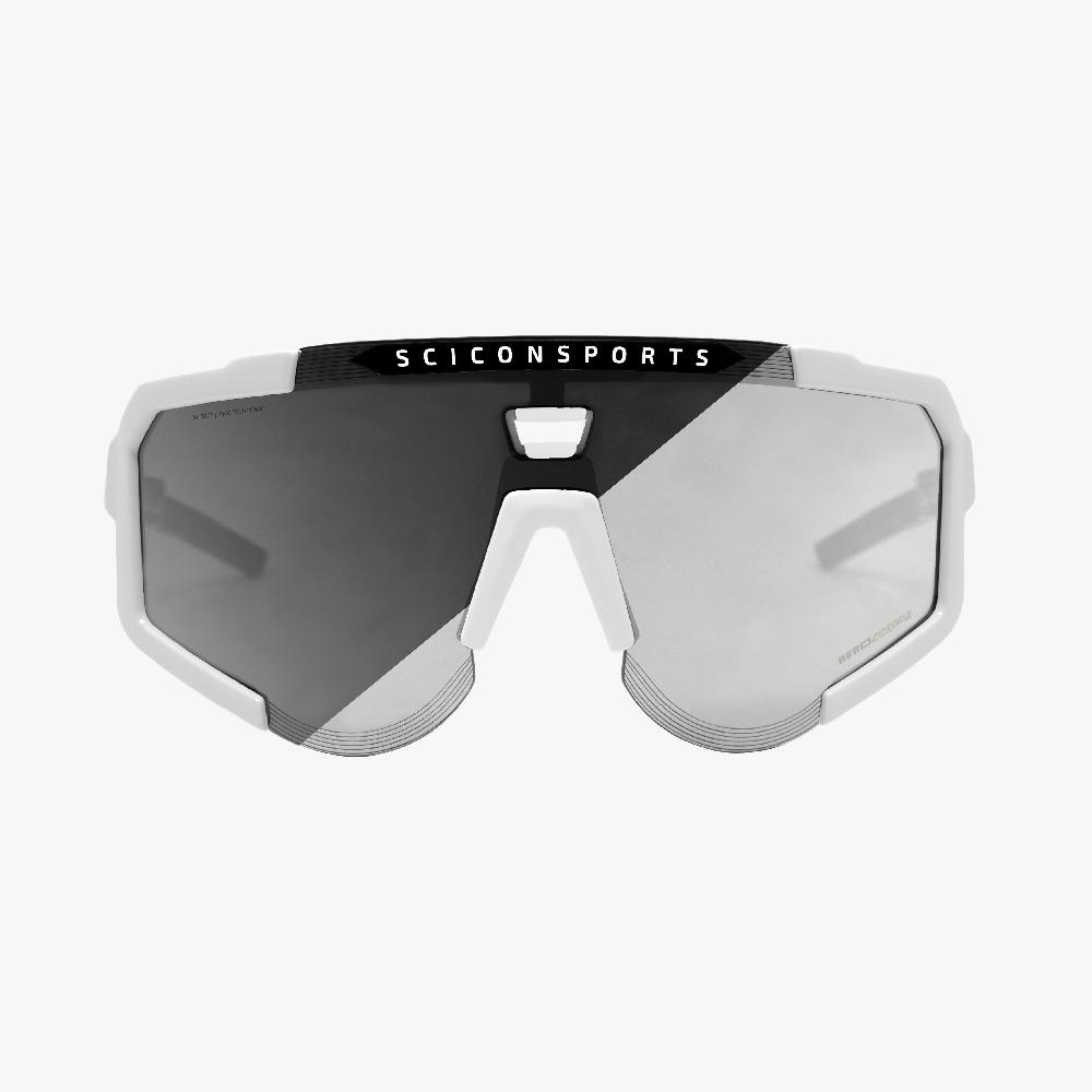 Scicon Occhiali Sportivi Aeroscope Bianco/Argento Italia