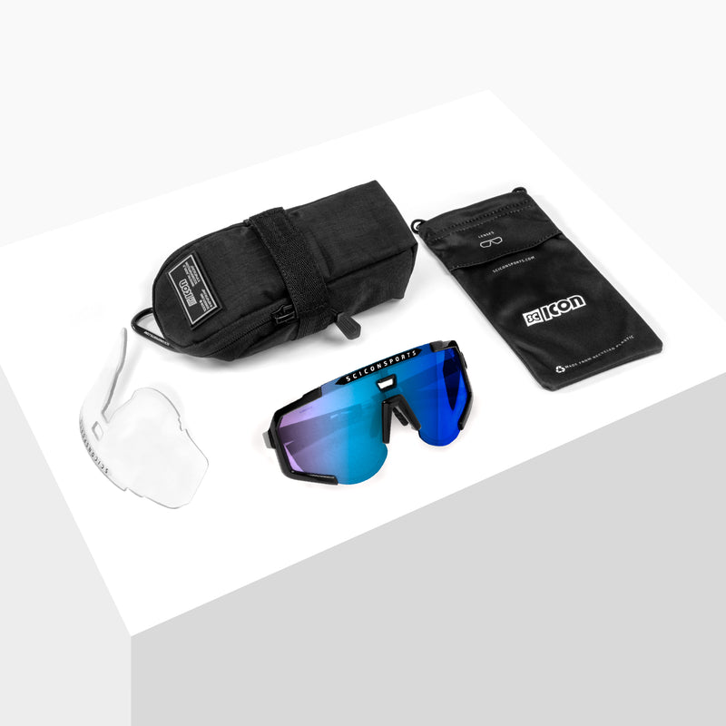 Scicon Occhiali Sportivi Aeroscope Nero/Blu 2025